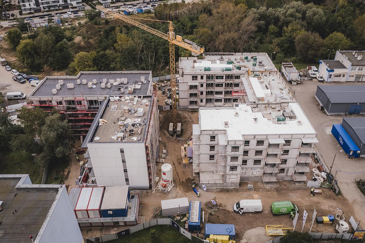 Gotowa konstrukcja osiedla Laurowy Zakątek. Alstal Grupa Budowlana kończy kolejny etap inwestycji w Bydgoszczy