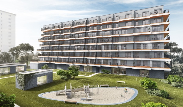 W ramach drugiego etapu Atal Marina Apartamenty w trzech budynkach powstanie 219 mieszkań, wiz. Atal