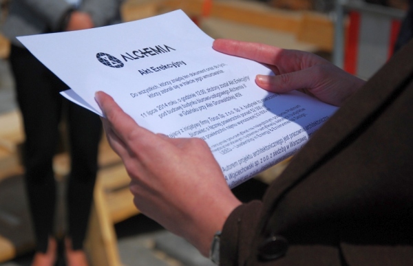 Wmurowano kamień węgielny pod II etap Alchemii w Gdańsku, fot. Torus