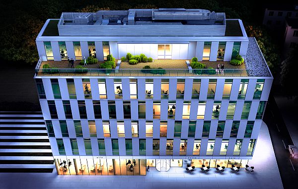 Projekt biurowca Enter powstał w pracowni BJK Architekci