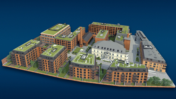 W II etapie krakowskiego osiedla Browar Lubicz powstanie mieszkani&oacute;wka i kameralny biurowiec, wiz. Balmoral Properties. 