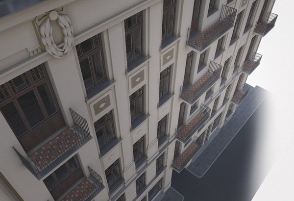 Koncepcję modernizacji kamienicy przygotował dr inż. arch. Janusz Marchwiński, wiz. materiały inwestora