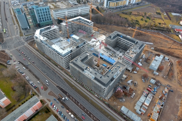 Budowa Business Garden Poznań - fot. SwedeCenter