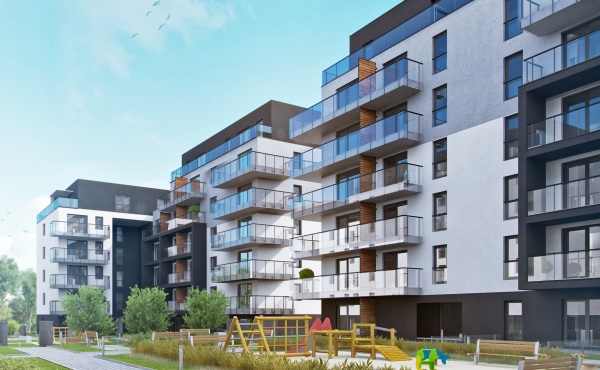 Projekt osiedla Chojny Park w Łodzi powstał w pracowni NOW Biuro Architektoniczne, wiz. Atal