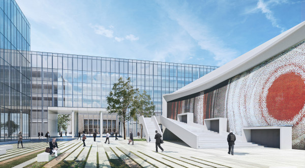 Koncepcję zagospodarowania terenu po byłym hotelu Cracovia przygotowało Biuro Architektoniczne DDJM, wiz. Echo Investment