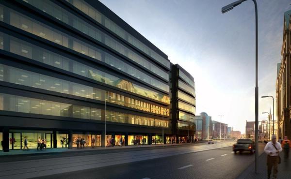 Projekt Dominikańskiego powstał w pracowni architektonicznej Medusa Group, wiz. Skanska