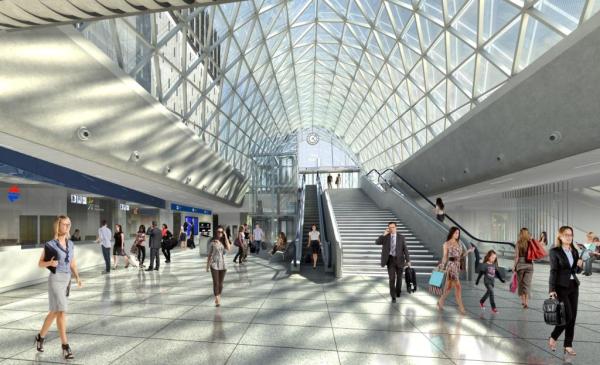 Dworzec PKP Warszawa Zachodnia powstanie do końca 2015 r., wiz. HB Reavis