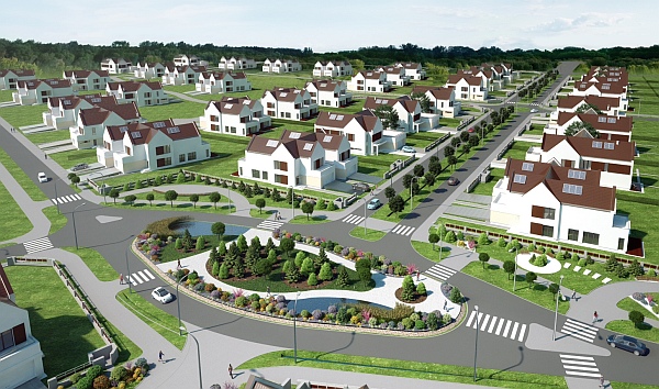 Osiedle Eko Natolin, ekologiczna inwestycja w Warszawie, wiz. materiały inwestora