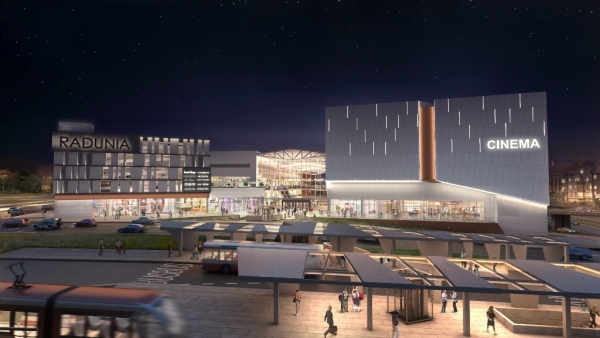 Kompleks Forum Radunia obejmie część handlową, Centrum Dziedzictwa Historycznego Miasta Gdańska i wielopoziomowy parking, wiz. Multi Corporation Kompleks Forum Radunia obejmie część handlową, Centrum Dziedzictwa Historycznego Miasta Gdańska i wielopoziomowy parking, wiz. Multi Corporation