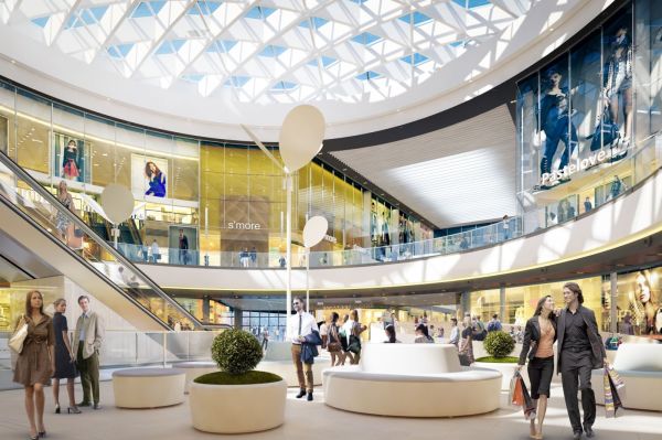 Prace przy rozbudowie Centrum Galaxy w Szczecinie ruszą w marcu 2016 roku, wiz. Echo Investment.