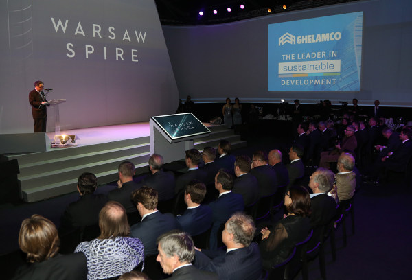 Uroczystość podpisania aktu erekcyjnego Warsaw Spire