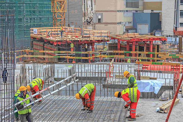Budowa Warsaw Spire, fot. Ghelamco Group