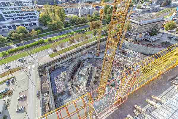 Budynek B kompleksu Warsaw Spire, fot. Ghelamco Poland