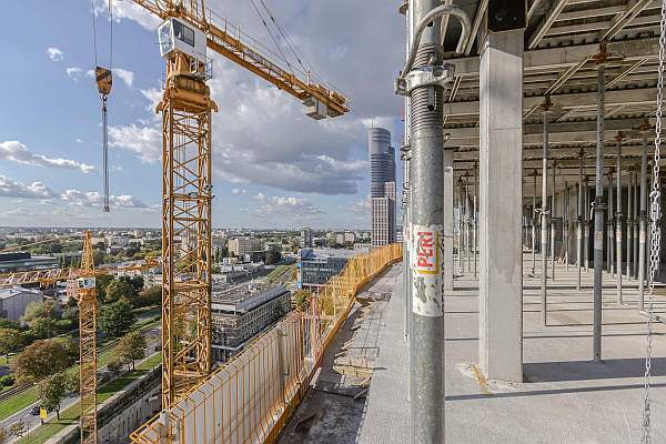 Budynek B kompleksu Warsaw Spire, fot. Ghelamco Poland