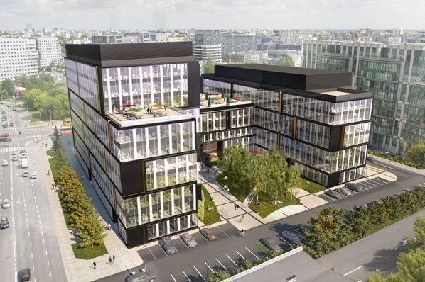 Kompleks Postępu 14 dostarczy na stołeczny rynek blisko 34,445 mkw. wysokiej klasy powierzchni biurowej, wiz. HB Reavis