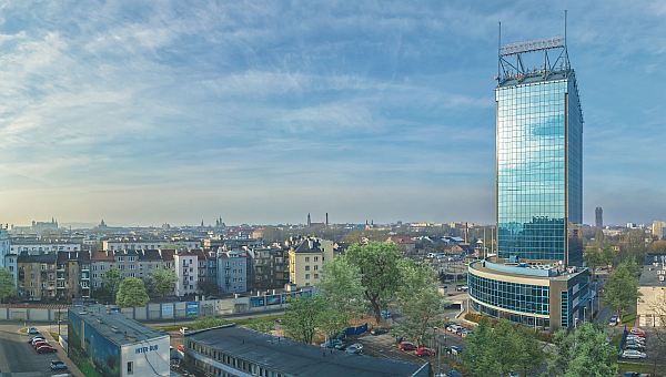 Biurowiec K1 w Krakowie przejdzie modernizację, fot. JLL Biurowiec K1 w Krakowie przejdzie modernizację, fot. JLL