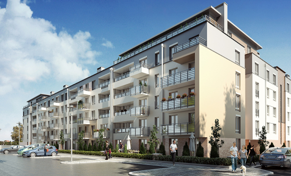 Budowa trzeciego etapu osiedla Ku Słońcu ma zakończyć się w trzecim kwartale 2017 roku, wiz. Polnord Budowa trzeciego etapu osiedla Ku Słońcu ma zakończyć się w trzecim kwartale 2017 roku, wiz. Polnord