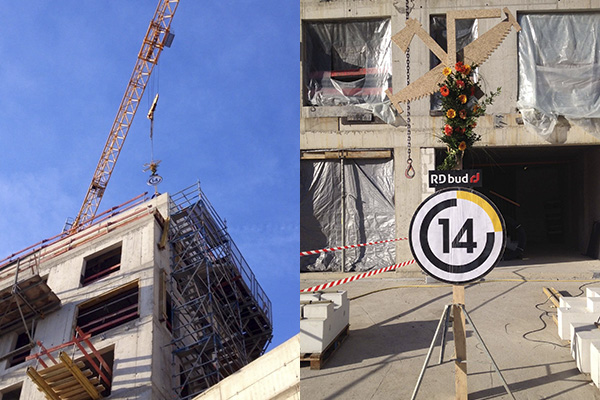 Budowa Kurkowej 14 doszła do najwyższego - 8 piętra, fot. materiały inwestora