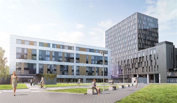 Projekt inwestycji wykonali lubelscy architekci &ndash; Marek Bajun i Dariusz Korzeniewski, wiz. Centrum Zana