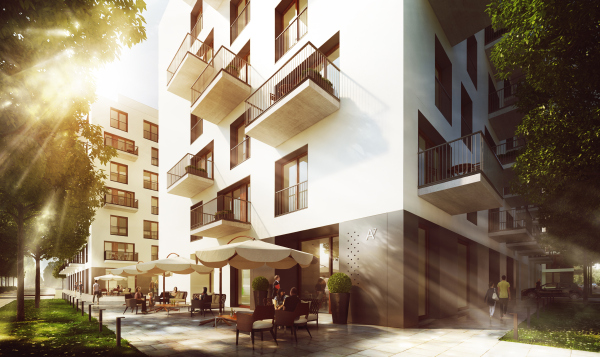 Projekt architektoniczny osiedla Moko w Warszawie powstał w pracowni Jems Architekci, wiz. Ronson Development