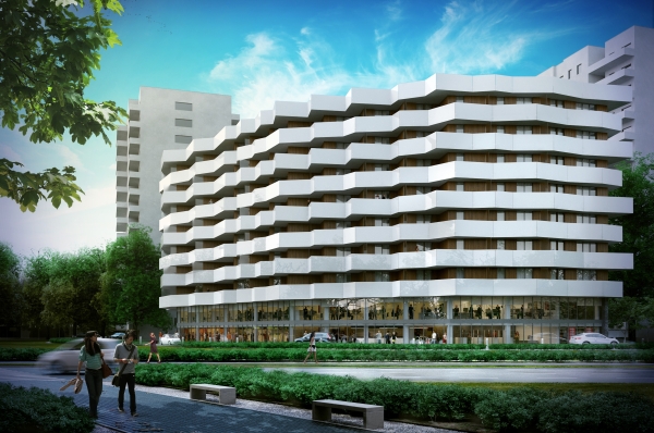 Zlokalizowany w Warszawie Manhattan Place ma być gotowy w kwietniu 2016 r., wiz. 5th Avenue Holding 