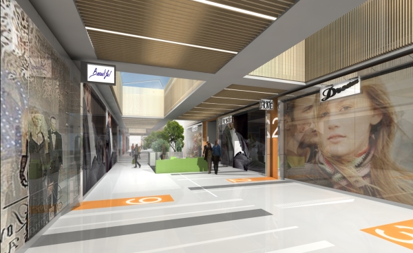 Projekt Metropolitan Outlet Bydgoszcz powstał na deskach pracowni Space Architects, wiz. Carrefour. 