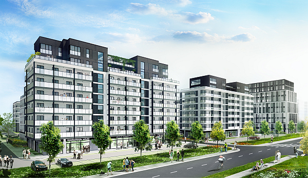 Miasto Wola powstanie przy ul. Jana Kazimierza w Warszawie, wiz. materiały inwestora Miasto Wola powstanie przy ul. Jana Kazimierza w Warszawie, wiz. materiały inwestora