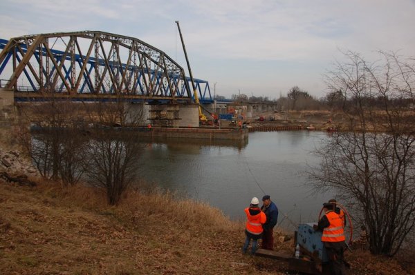 Modernizacja odrzańskiego mostu, fot. PKP PLK Modernizacja odrzańskiego mostu, fot. PKP PLK