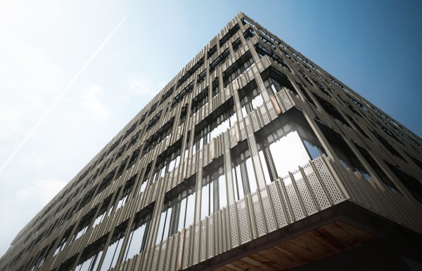 Projekt biurowca Nowa Fabryczna w Łodzi powstał na deskach pracowni medusa group, wiz. Skanska Property Group.