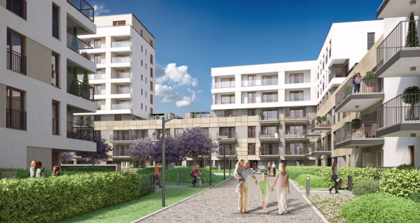 Projekt warszawskiej inwestycji Nowy Mokotów powstał wpracowni Kuryłowicz & Associates. Wiz. Echo Investment Projekt warszawskiej inwestycji Nowy Mokotów powstał wpracowni Kuryłowicz & Associates. Wiz. Echo Investment