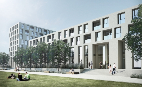 Projekt osiedla Gama w Warszawie przygotowała pracownia JEMS Architekci, wiz. Unidevelopment