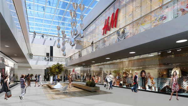 Przebudowa CH Atrium Promenada w Warszawie zakłada przebudowę części frontowej obiektu wraz z wewnętrznymi pracami adaptacyjnymi, wiz. CFE Polska