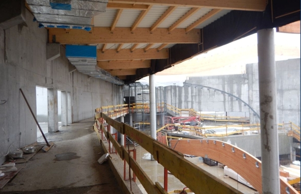 Aktualnie inwestycja jest na końcowym etapie stanu surowego, fot. Park Wodny Tychy.