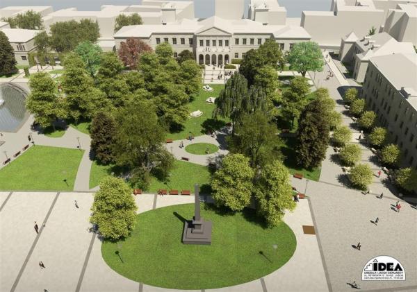 Plac Litewski w Lublinie, wizualizacja: Biuro Architektoniczne IDEA Urszula i Jacek Cieplińscy