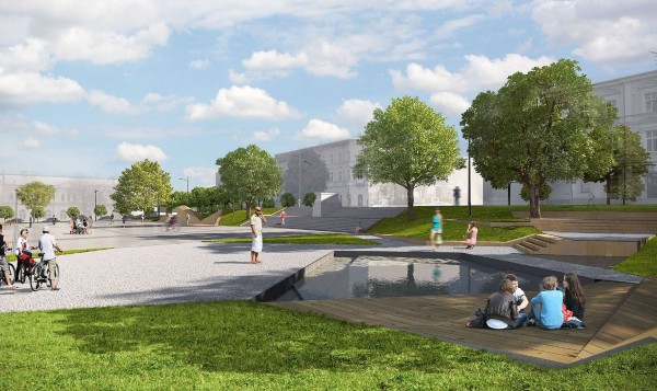 Zwycięski projekt pracowni eM4 z Krakowa, fot. UM Kielce