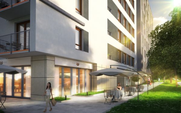 Projekt inwestycji powstał na deskach pracowni Projekt Polsko-Belgijska Pracownia Architektury, wiz. Grupo Lar.