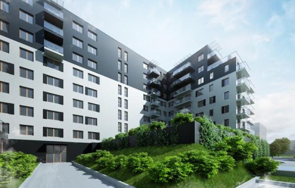 Realizacja budynku mieszkalnego przy ul. Pułaskiego w Katowicach ma zakończyć się w październiku 2016 r., wiz. HM Invest