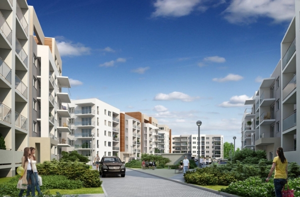 Wizualizacja poznańskiej inwestycji Reduta Nowe Podolany. Fot. materiały inwestora