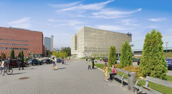Realizacja drugiego etapu Silesia Star w Katowicach ma zakończyć się w sierpniu 2016 r., wiz. LC Corp