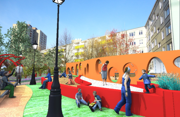 Zwycięski projekt skweru na Osiedlu Bolesława Śmiałego