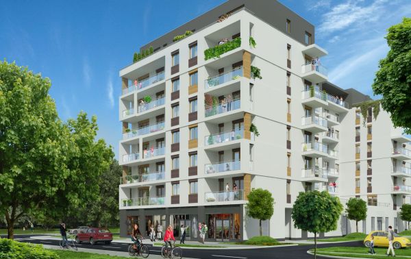 W ramach całego osiedla SkyLife w Warszawie powstanie 540 mieszkań, wiz. Nexity