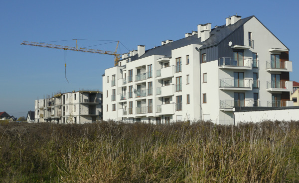 Zaawansowane prace na budowie Słonecznego Osiedla w Ostrowie Wielkopolskim, fot. FB Antczak