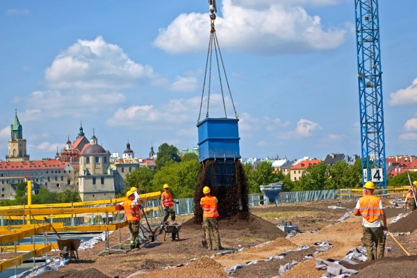 Budowa Taras&oacute;w Zamkowych w Lublinie, fot. Immofinanz Group