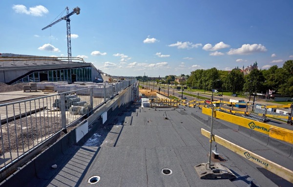 Budowa Taras&oacute;w Zamkowych w Lublinie, fot. Immofinanz Group