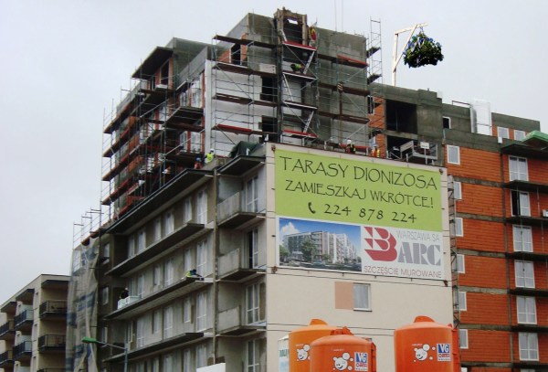 Drugi budynek Tarasów Dionizosa będzie gotowy w grudniu 2015 roku. Fot. materiały inwestora
