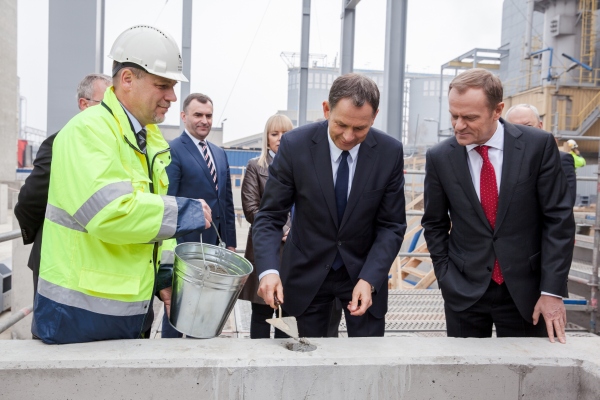 Wmurowanie aktu erekcyjnego pod blok ciepłowniczy w Zakładzie Wytwarzania Tychy, fot. Tauron