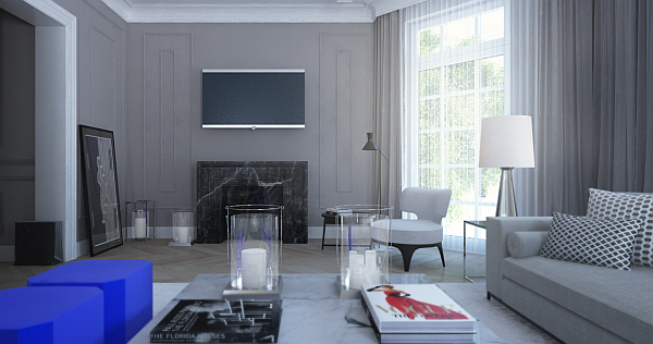 Projekt aranżacji jednej z 259 mkw. rezydencji wykonał Maciej Zień