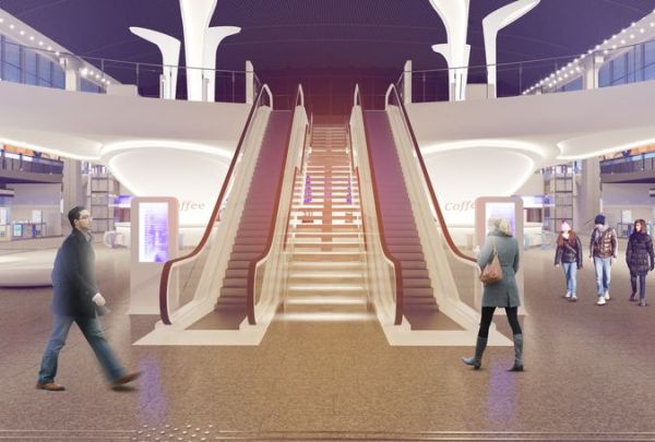 Projekt estetyzacji Dworca Centralnego w Warszawie powstał w pracowni SUD Architekt Polska, wiz. PKP