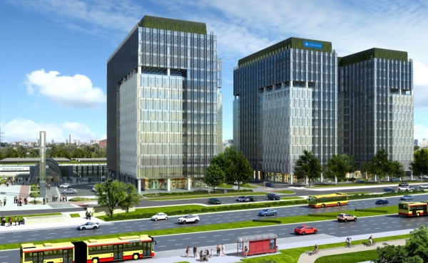 Pierwszy etap kompleksu West Station będzie gotowy w IV kwartale 2016 r., wiz. HB Reavis