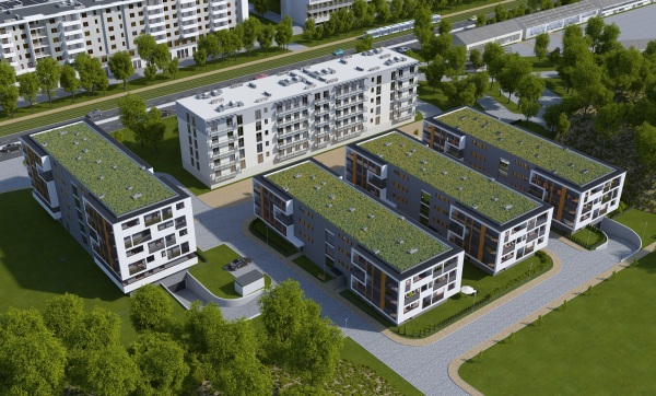 Pierwszy etap Wielicka Garden w Krakowie będzie gotowy do końca 2017 r., wiz. Atal.